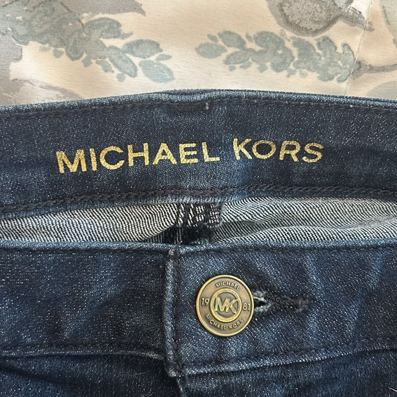 Michael Kors Dark Wash Cropped Jeans Size 6 - Picture 2 of 5